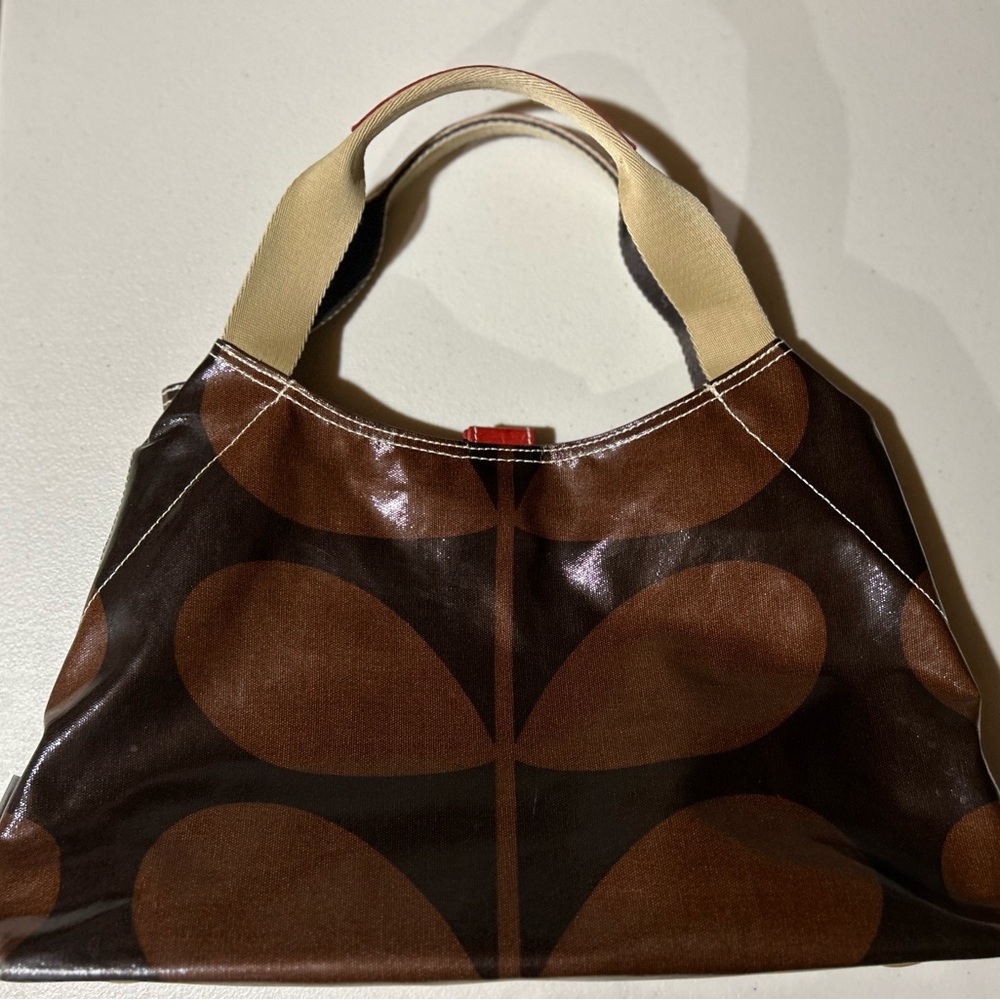Orla Kiley Coated Canvas Brown Stem bag